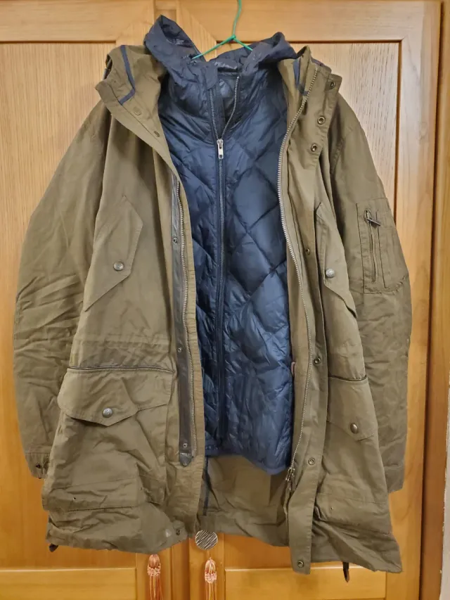 Chaqueta Massimo Dutti 2 en 1 Verde/azul