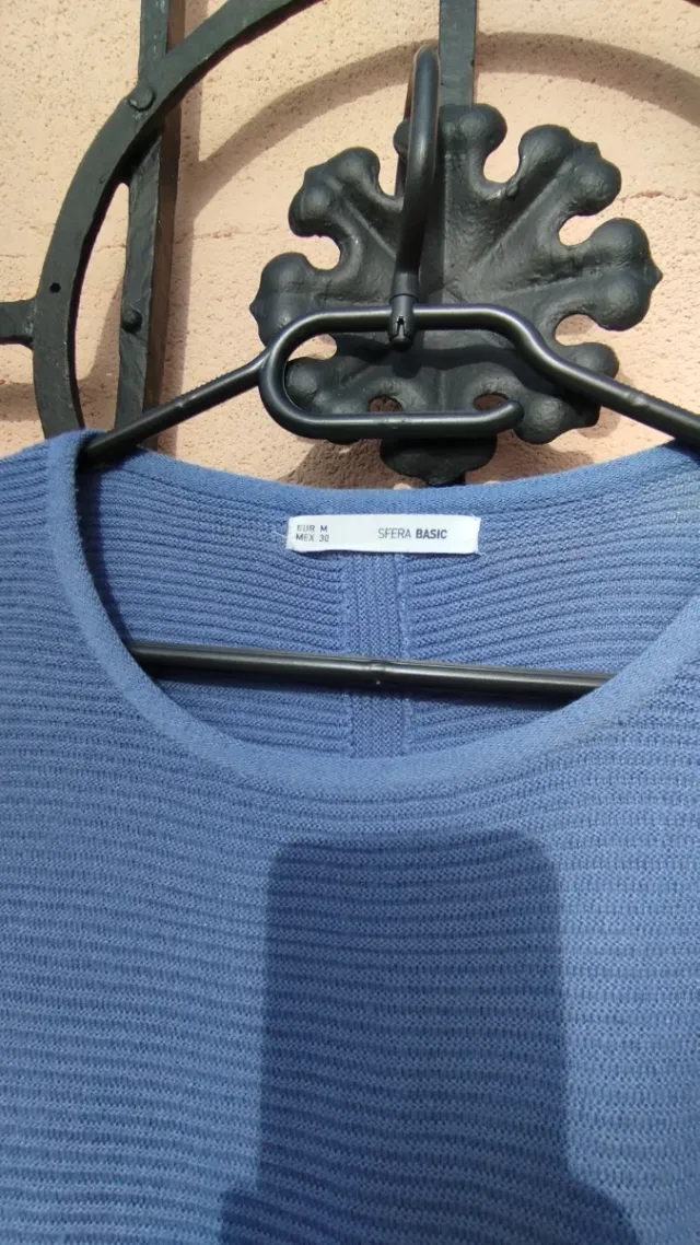 Maglione Sfera blu con bottoni