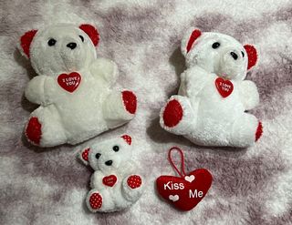 Set 3 Orsetti Peluche I Love You