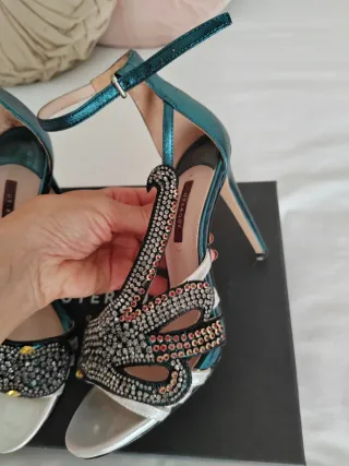Sandalias Uterqüe Piel Joya Talla 39