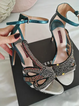 Sandalias Uterqüe Piel Joya Talla 39