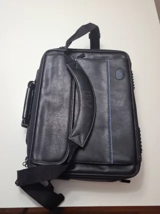 Maletín piel IBM ordenador negro
