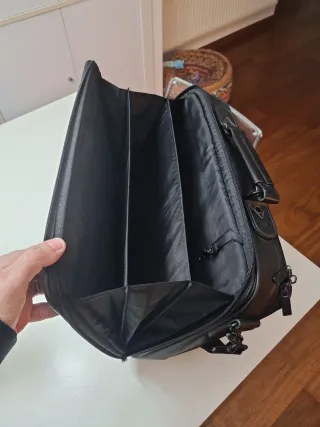 Maletín piel IBM ordenador negro