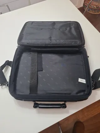 Maletín piel IBM ordenador negro