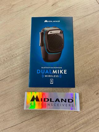Microfono Midland Dual Mike Wireless Bluetooth
