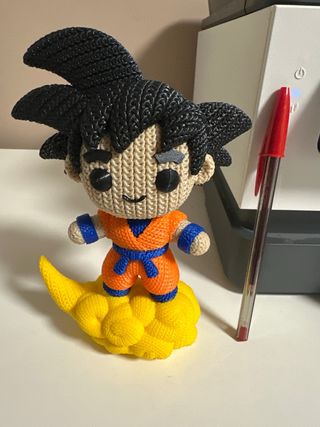 Muñeco Goku Nube Voladora. impresora 3D tejido