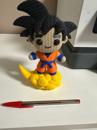 Muñeco Goku Nube Voladora. impresora 3D tejido