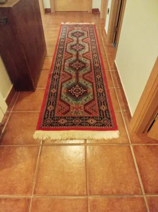 Tappeto corridoio in lana multicolore