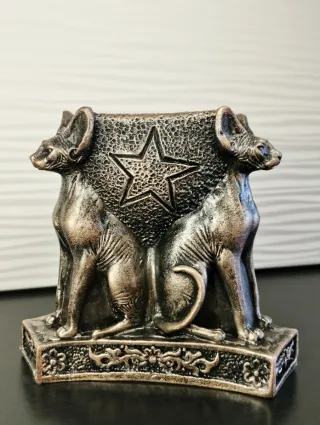 Portacandela Trio Gatti Gothic