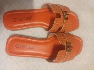 Ciabatte Tulipano Arancioni Nuove