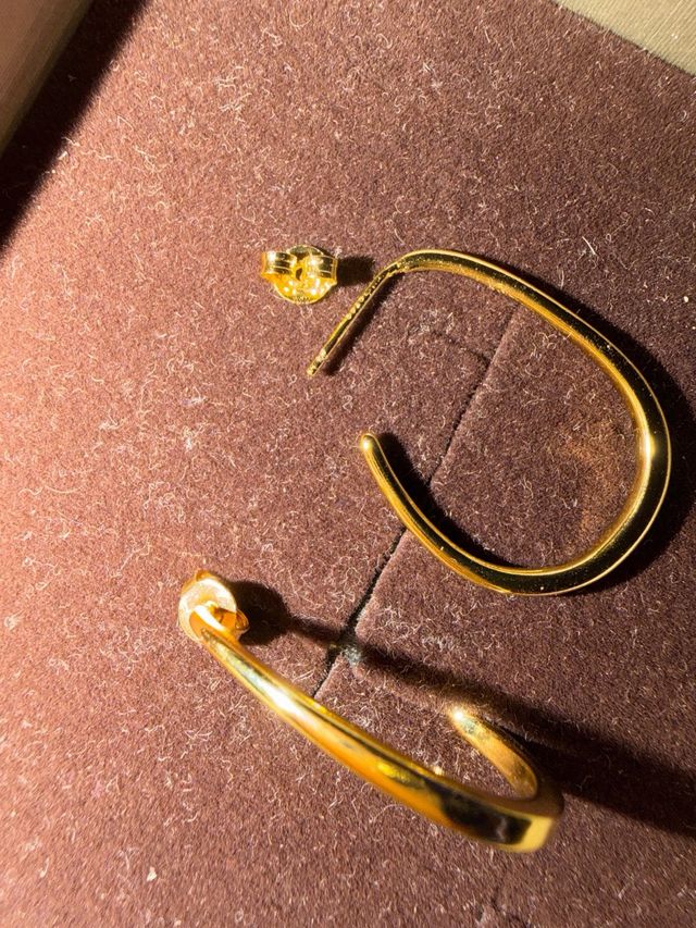 Pendientes Aro Chapados en Oro