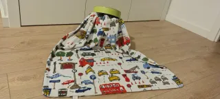 Caja y Manta Bebé Zara Home motivo Coches