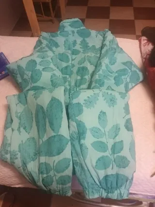 Tuta da sci donna verde fantasia taglia 44