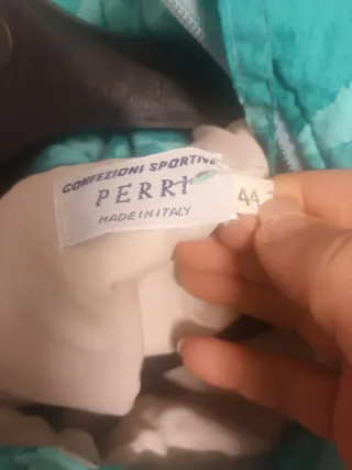 Tuta da sci donna verde fantasia taglia 44