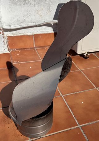 Sombrerete veleta chimenea metálico interior 200mm