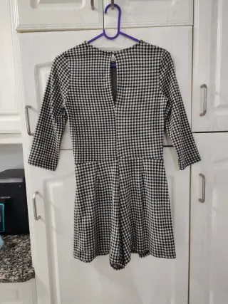 Mono de cuadros Vichy Bershka Talla S