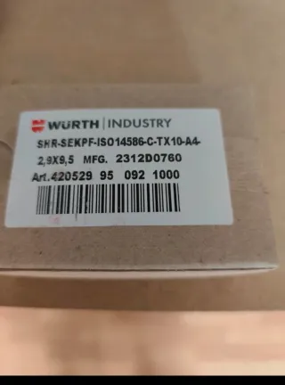 Tornillos Würth SHR-SEKPF-ISO14586-C-TX10-A4