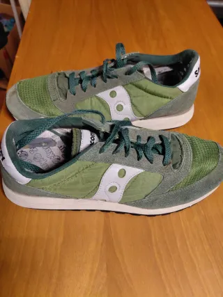 Zapatillas Saucony Talla 44 Verde y Blanco