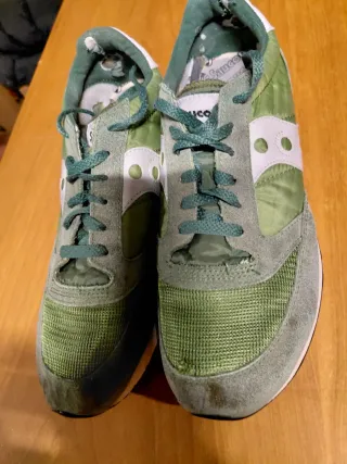 Zapatillas Saucony Talla 44 Verde y Blanco