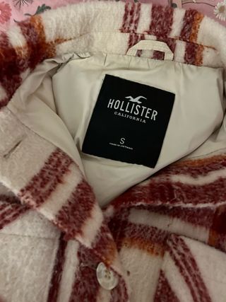 Chaqueta cuadros Hollister Talla S Mujer