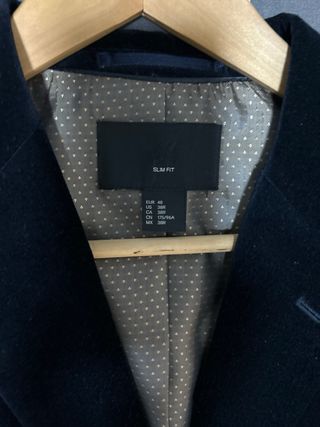 Americana terciopelo fiesta azul