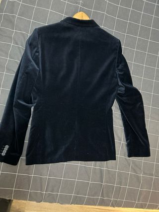 Americana terciopelo fiesta azul