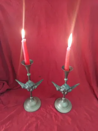 Antigua Pareja de Portavelas