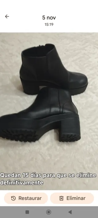 Botas negras Beska piel cómodas