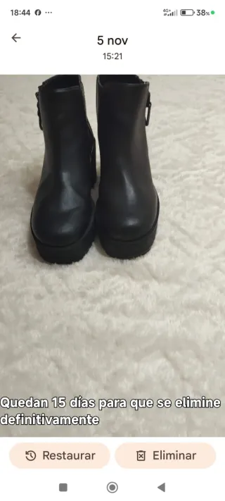 Botas negras Beska piel cómodas