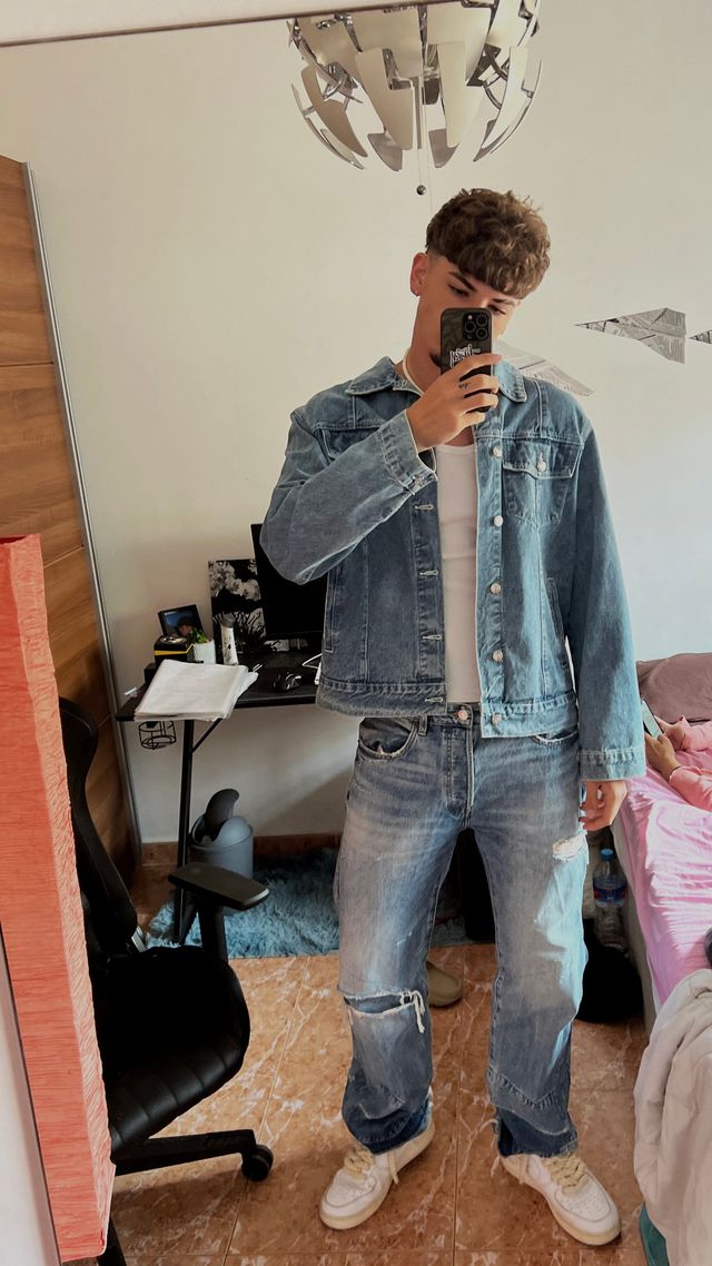 Pantalones Zara Acampanados Azules.