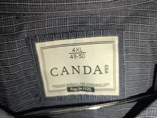 Camisa manga larga CANDA talla 4XL