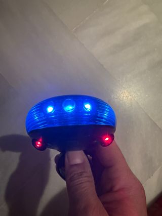 Luz trasera LED y láser para bicicleta