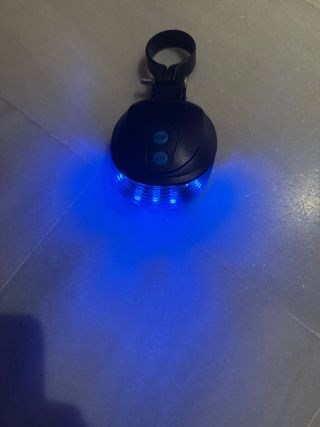 Luz trasera LED y láser para bicicleta