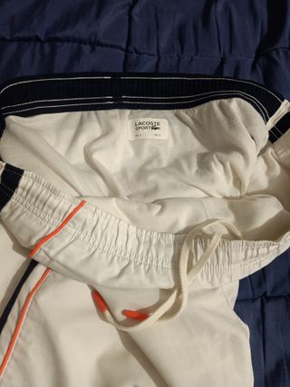 Chándal Lacoste Blanco Naranja