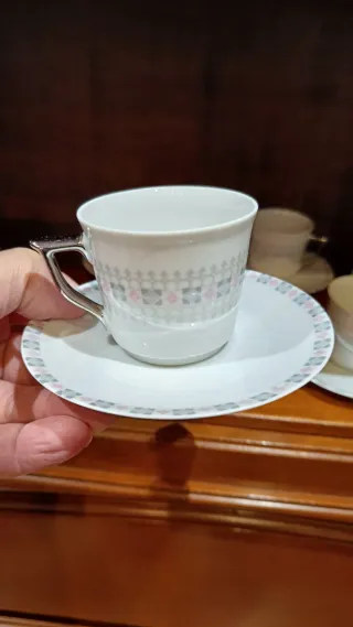 Juego de café porcelana antigua