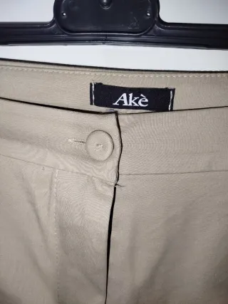 Pantaloni donna Akè beige taglia XS