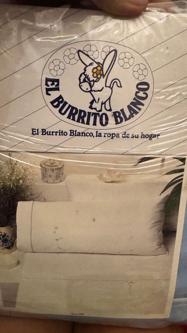 Juego de sábanas El Burrito Blanco 100% Algodón