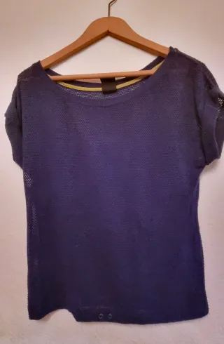 Camiseta Bershka azul