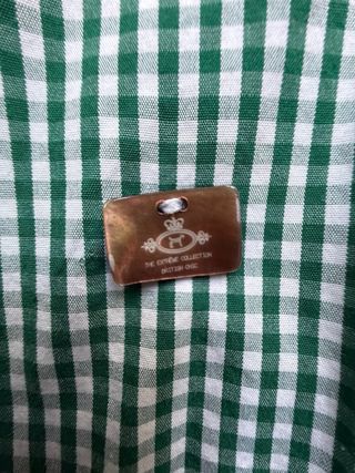 Camisa Extreme Collection cuadros bordados