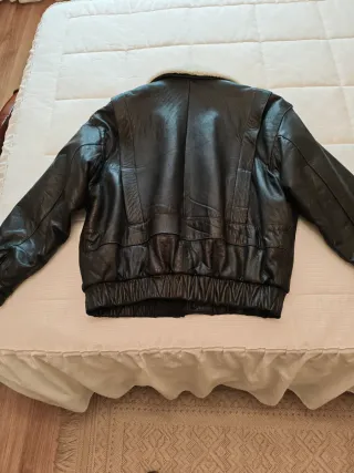 Chaqueta Cuero Aviador Talla L