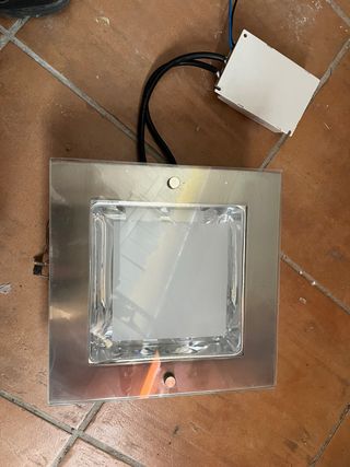 Lámpara LED Cuadrada Cristal 2x20W