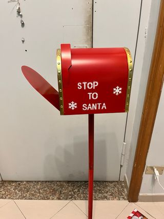 Porta lettere Babbo Natale Nataluna rosso
