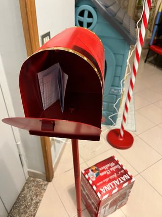 Porta lettere Babbo Natale Nataluna rosso