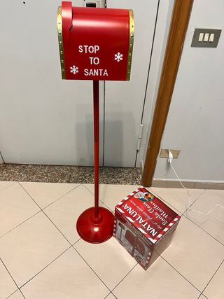 Porta lettere Babbo Natale Nataluna rosso