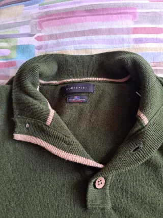 Jersey verde Cortefiel hombre