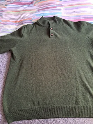 Jersey verde Cortefiel hombre