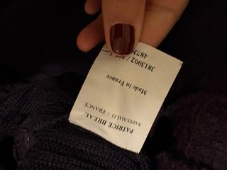 Cappotto lana cotta Patrice Brial viola taglia s m