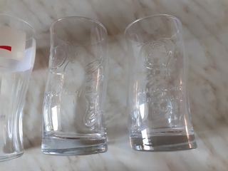 5 Bicchieri Coca Cola Vetro Ceramica Anni 2000