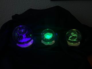 Lámpara Cristal Macizo Multicolor