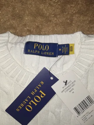Maglione Polo Ralph Lauren Bianco Taglia M